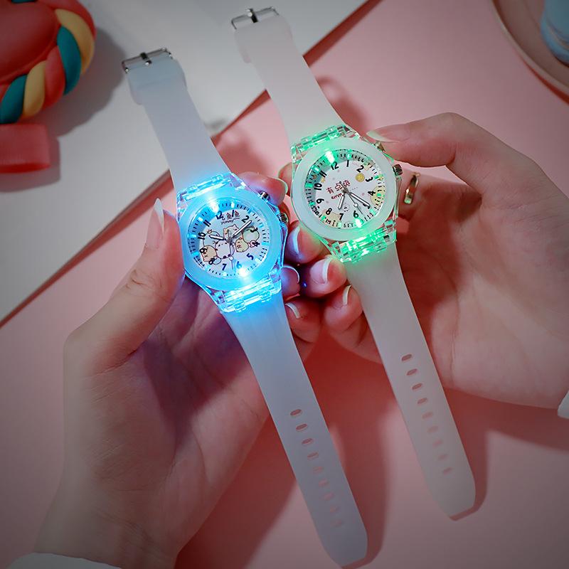 Wristwatches Cartoon Flash Light Kids Watch For Boys Rubber Strap Cute Princess Children Girls Watches With, White
Wristwatches Cartoon Flash Light Kids Watch For Boys Rubber Strap Cute Princess Children Girls Watches With, White