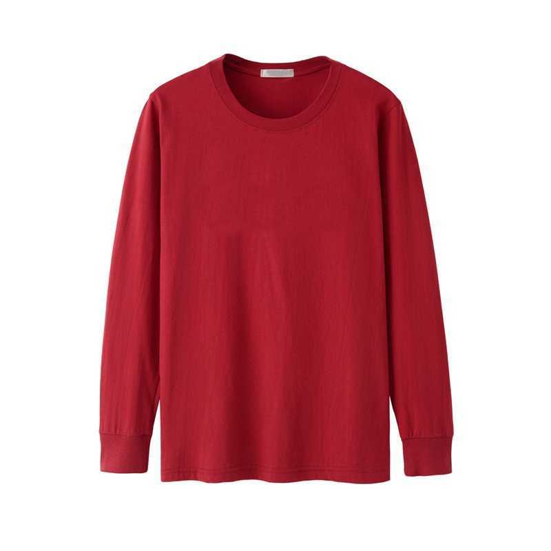 Men Tshirt Long Sleeve Full Winter Autumn Plus Size Big Xxxxl 5XL 6XL Casual Plain T-shirts Male Cotton Oversized T Shirt Black 210629