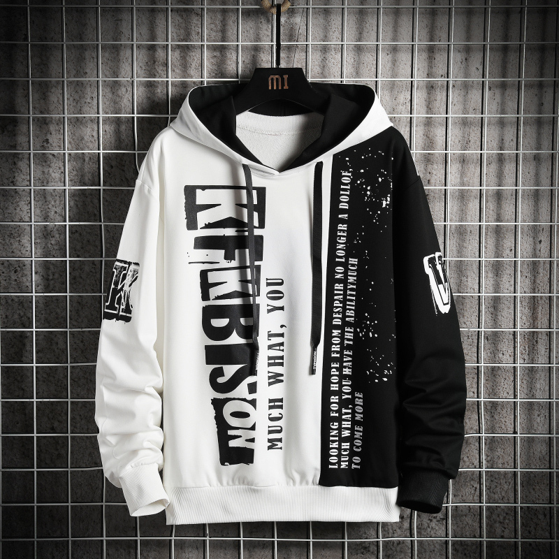 SingleRoad Mens Hoodies Men Autumn Yellow Patchwork Oversized Harajuku Hip Hop Japanese Streetwear Sweatshirt Hoodie Men 201020