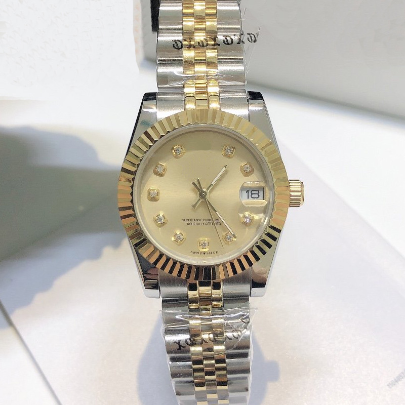 Lady Watches 31mm Top Quality Fashion Dress Wristwatches Date Just Hot Sale Stainless Steel Woman Diamond Watches Montres De luxe, Slivery;brown
Lady Watches 31mm Top Quality Fashion Dress Wristwatches Date Just Hot Sale Stainless Steel Woman Diamond Watches Montres De luxe, Slivery;brown