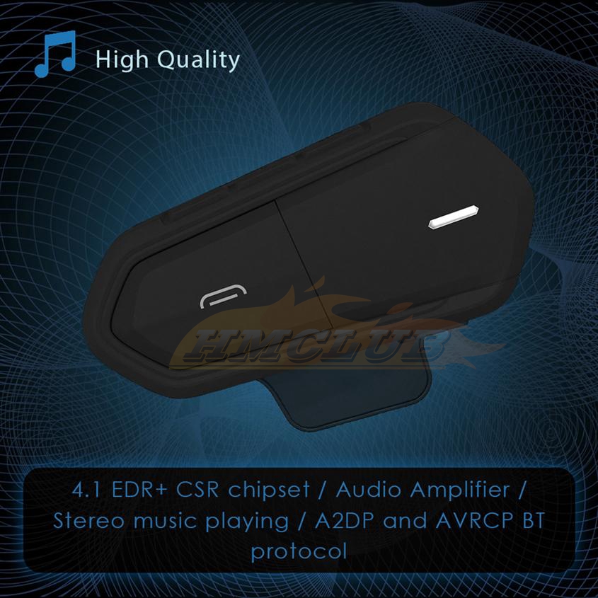 Motorcycle Intercom Helmet Wireless Bluetooth Headset Riding Handsfree Long Standby FM Radio Stereo MP3 Earphone Waterproof Interphone Headsets Music 
