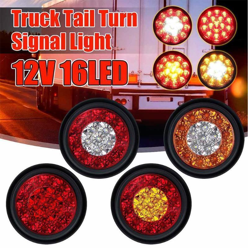 Emergency Lights 1Pcs 12V 16 LED Car Round Amber Red Taillights Rear Fog Light Stop Brake Running Reverse Lamp For Truck Trailer Lorry I4O8
Emergency Lights 1Pcs 12V 16 LED Car Round Amber Red Taillights Rear Fog Light Stop Brake Running Reverse Lamp For Truck Trailer Lorry I4O8