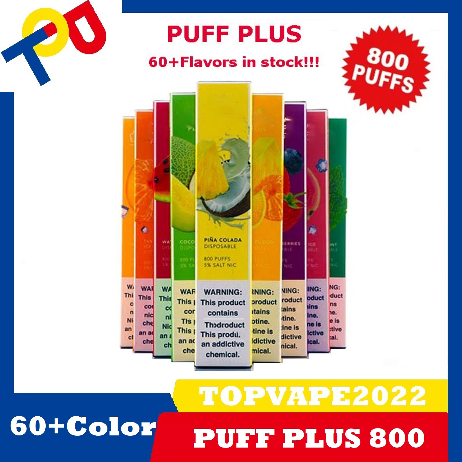 PUFF PLUS 800 Puffs Disposable Vape Prefilled 3.2ml 550mAh Battery 60 Flavors High Quality Electronic Cigarette Vapor Puff Bar Wholesale
PUFF PLUS 800 Puffs Disposable Vape Prefilled 3.2ml 550mAh Battery 60 Flavors High Quality Electronic Cigarette Vapor Puff Bar Wholesale