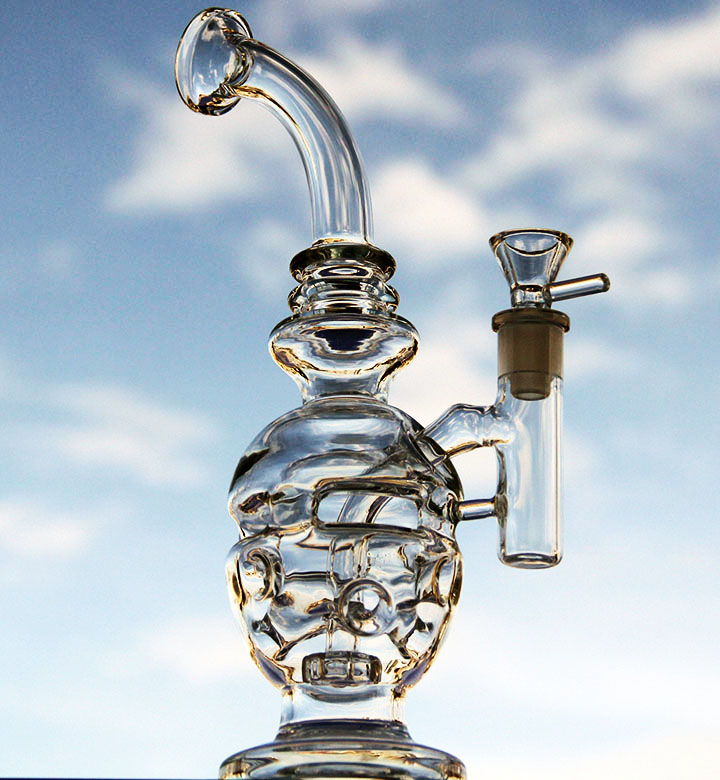 New Pyrex Bongs Recycler Glass Bong Egg Water Pipe Birdcage Percolators With 14.5mm joint
New Pyrex Bongs Recycler Glass Bong Egg Water Pipe Birdcage Percolators With 14.5mm joint