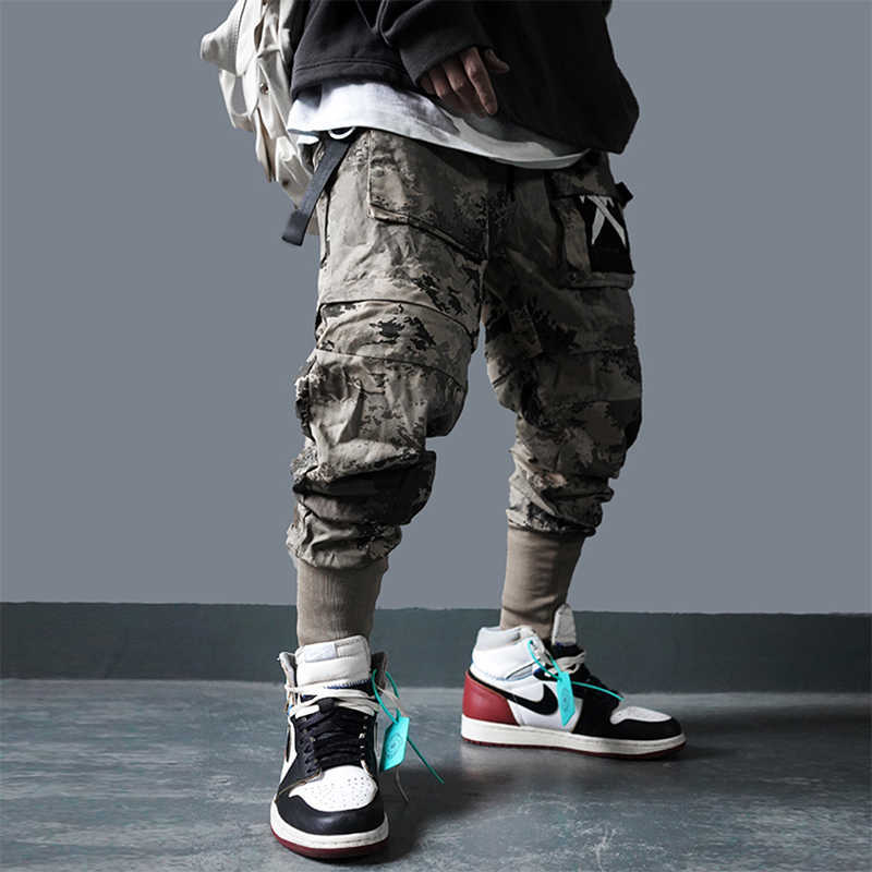 11 BYBB'S DARK Detachable Multi-Pocket Cargo Pants Men Harajuku Hip Hop Streetwear Joggers Man Elastic Waist Sweatpants Techwear T200219