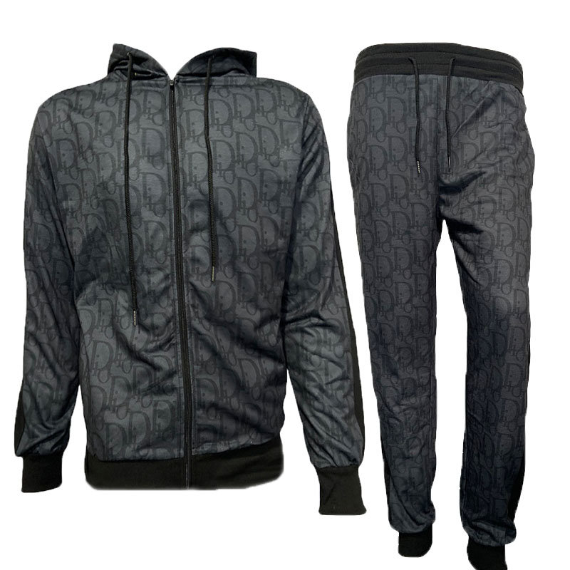 Autumn European American Zipper Cardigan Coat Fashion Sport Trousers Mens Casual Grid Suits 2-Piece Brand Clothing, Black
Autumn European American Zipper Cardigan Coat Fashion Sport Trousers Mens Casual Grid Suits 2-Piece Brand Clothing, Black