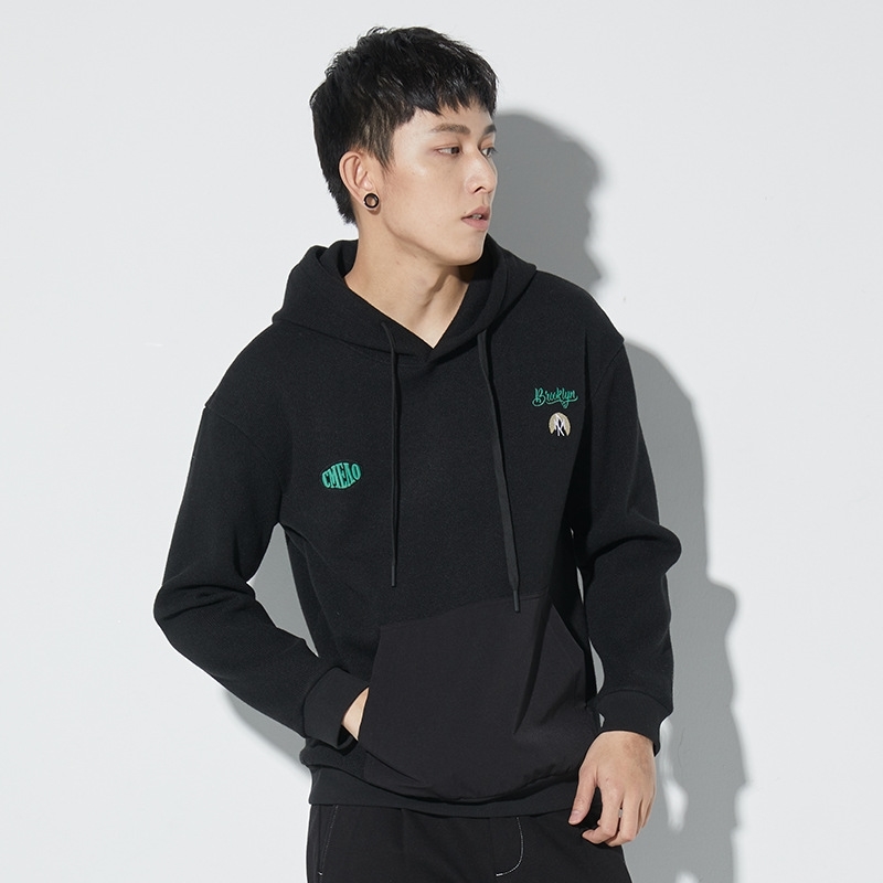 Wukong exclusive men's fashion trend leisure Hoodie pb131503e, Black