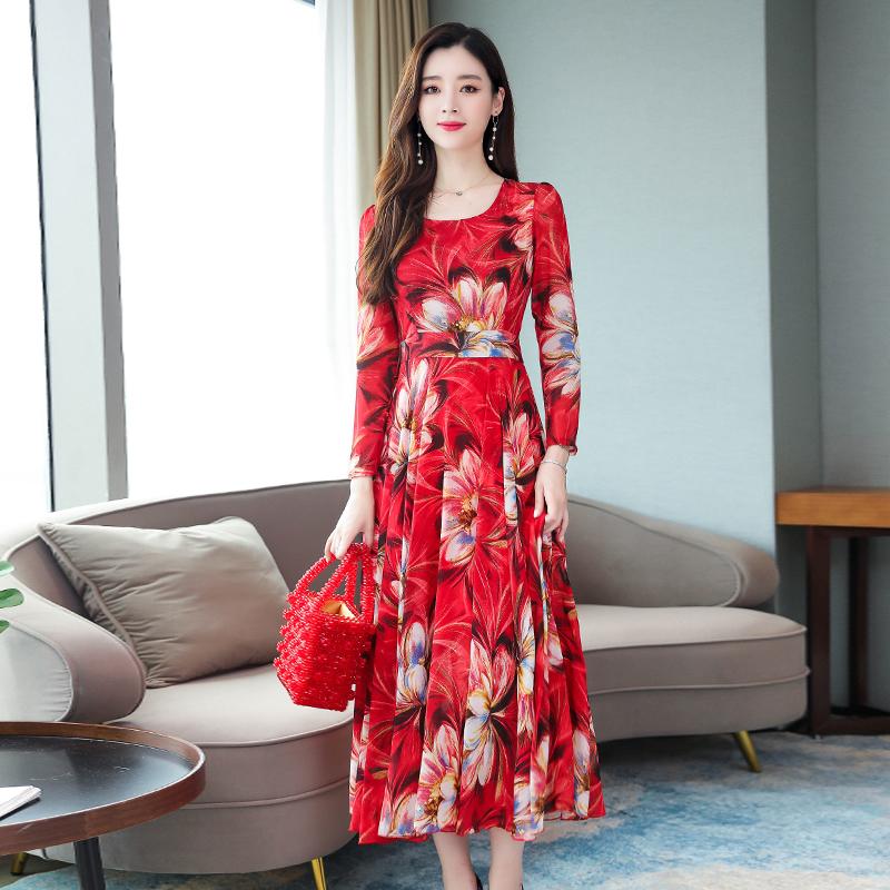 Casual Dresses Women's Vestidos Temperament Elegant Small Camomile Noble Short-sleeved High Waist Silk Mother A-line Dress Z624, Blue
Casual Dresses Women's Vestidos Temperament Elegant Small Camomile Noble Short-sleeved High Waist Silk Mother A-line Dress Z624, Blue