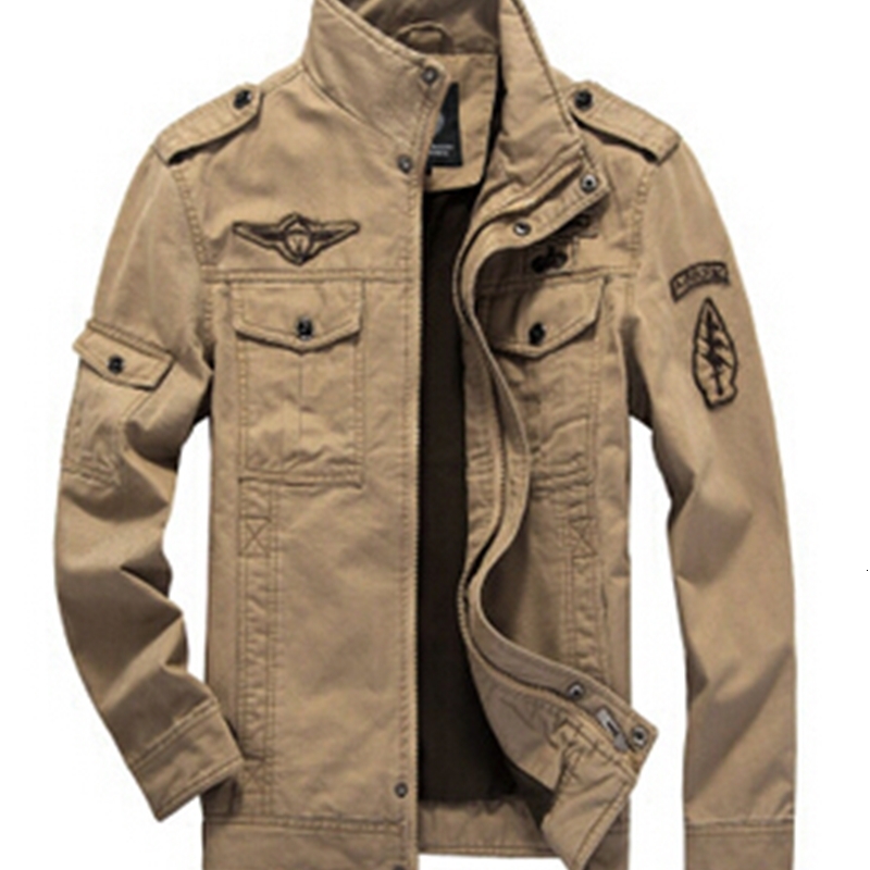 Men Army jackets plus size 6XL embroidery mens jacket for Cargo special forces autumn and winter stand collar jacket, Black;brown
Men Army jackets plus size 6XL embroidery mens jacket for Cargo special forces autumn and winter stand collar jacket, Black;brown