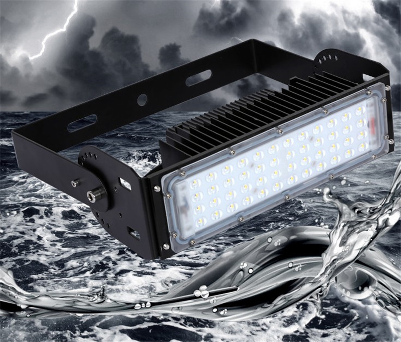 Led Floodlight Waterproof IP65 Outdoor Module Street Light Stadium Lamp for Gardens Courtyards Lawns Garages Roads