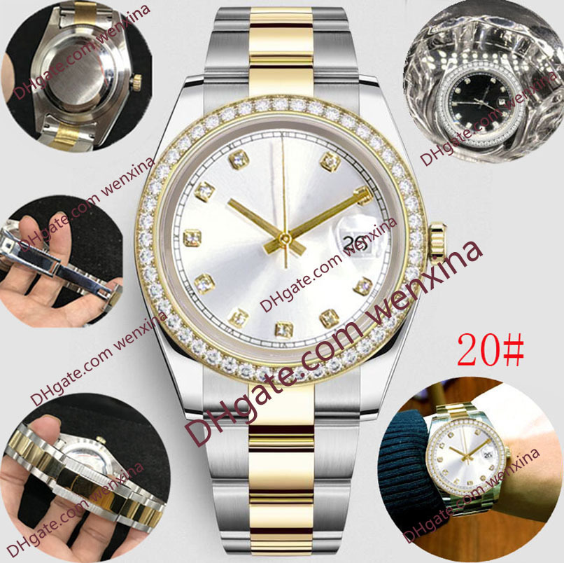 16 Colour Quality Deluxe mens Mechanica automatic gold watch 41mm Stainless steel Diamond waterproof Silver series Classic Wristwatches, 17
16 Colour Quality Deluxe mens Mechanica automatic gold watch 41mm Stainless steel Diamond waterproof Silver series Classic Wristwatches, 17