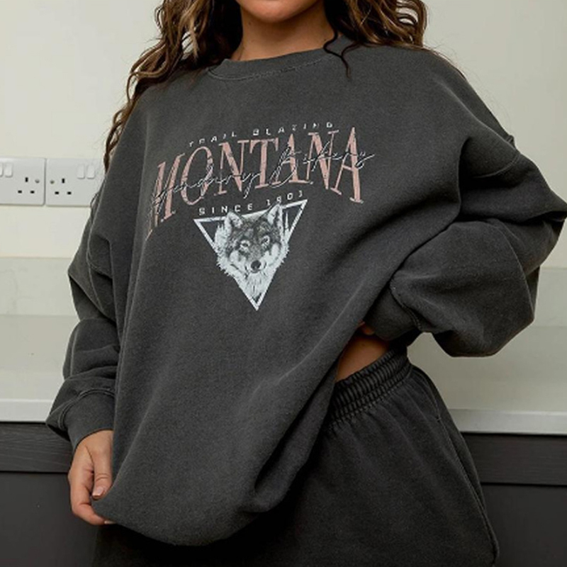 Autumn Women's Hoodies Vintage Car Print Oversize Long Sleeves Loose Streetwear Female Sweatshirts Hooded Pullovers Fashion 201212
