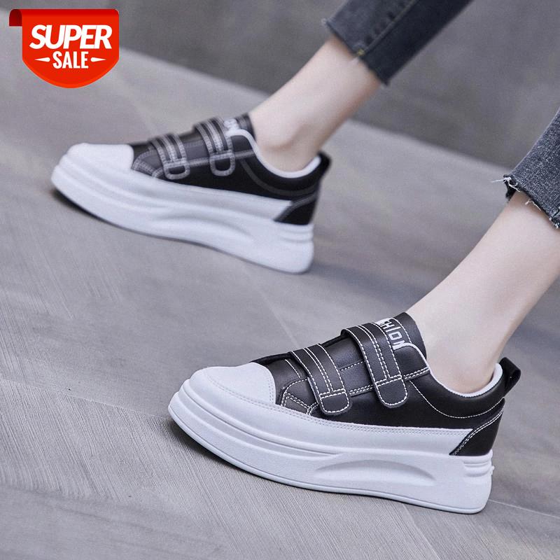 2021 Women Platform Sneakers female Leather HOOk&LOOP Walking flats Loafers for women Black White flat Vacation shoes Streetwear #2E17
2021 Women Platform Sneakers female Leather HOOk&LOOP Walking flats Loafers for women Black White flat Vacation shoes Streetwear #2E17