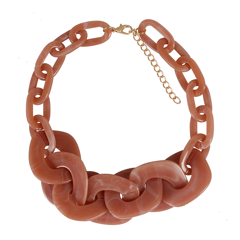 Acrylic Accessories Chains Necklaces Fashion Woman Punk Resin Chunky Large Material Clavicle Chain Exaggerated Retro Simple Temperament Short Necklace Jewelry
Acrylic Accessories Chains Necklaces Fashion Woman Punk Resin Chunky Large Material Clavicle Chain Exaggerated Retro Simple Temperament Short Necklace Jewelry