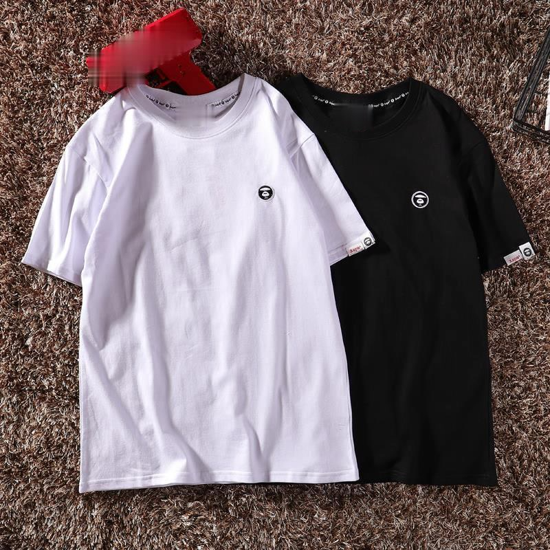 New Summer Leisure Thin Classic Ape Monkey Embroidery Simple Hedging Short Sleeve Youth Popular T-shirt, White
New Summer Leisure Thin Classic Ape Monkey Embroidery Simple Hedging Short Sleeve Youth Popular T-shirt, White