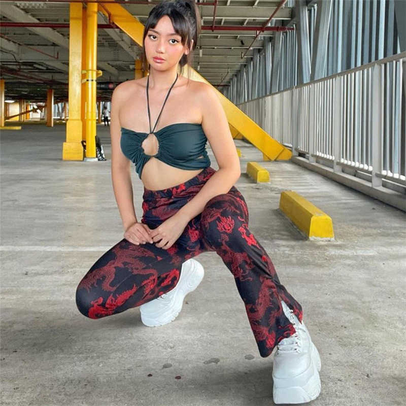 QuanRun 1 Piece Sexy Women High Waist Digital Print Split Straight Pants Casual Trousers Streetwear Spring Summer 210604, Red
QuanRun 1 Piece Sexy Women High Waist Digital Print Split Straight Pants Casual Trousers Streetwear Spring Summer 210604, Red