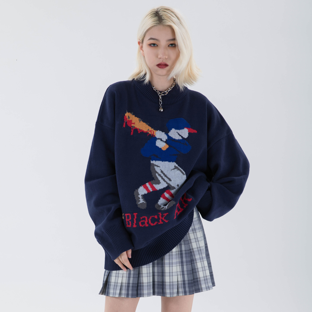 2021 New Baseball Junior Print Knitted Mens Streetwear Sweater Oversize Harajuku Men Clothing Hip Hop Pullover 2iof, Black
2021 New Baseball Junior Print Knitted Mens Streetwear Sweater Oversize Harajuku Men Clothing Hip Hop Pullover 2iof, Black