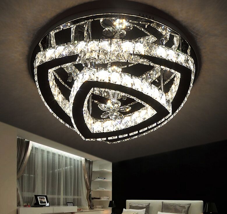 Modern Chrome Steel Led Ceiling Lamp Lamparas Lustre Crystal Bedroom Led Ceiling Lights Luminaria Foyer Ceiling Light Fixtures
Modern Chrome Steel Led Ceiling Lamp Lamparas Lustre Crystal Bedroom Led Ceiling Lights Luminaria Foyer Ceiling Light Fixtures