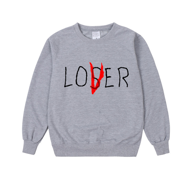 Pkorli It Loser Crewneck Sweatshirt Women Men Casual Movie Loser Lover Hoodie Inspired By Stephen King'S Pennywise Hooded 201020