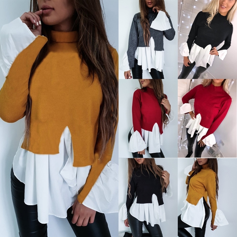 2021 New Camisetas Femininas Vintage Slido Retalhos Topos O-pescoo Manga Longa Babados Camisa t Outono Moda Irregular Casual Tshirt Topo Jw2, Black
2021 New Camisetas Femininas Vintage Slido Retalhos Topos O-pescoo Manga Longa Babados Camisa t Outono Moda Irregular Casual Tshirt Topo Jw2, Black