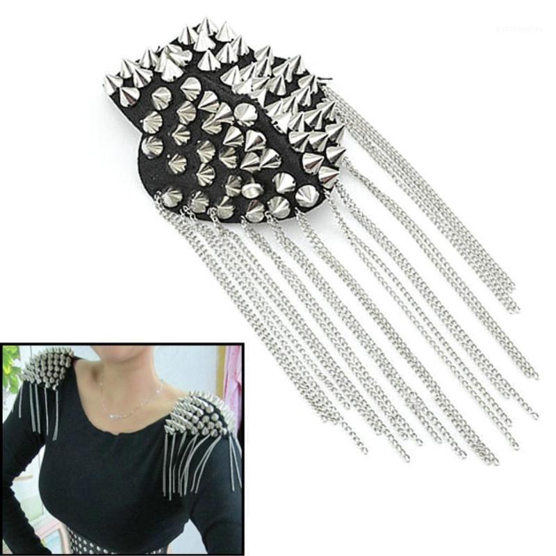 1Pair Fashion Chain Tassel Rivet Shoulder Pad Brooch Punk Metal Epaulet Women Men Evening Party Fringed Stamp Pins, Brooches, Gray
1Pair Fashion Chain Tassel Rivet Shoulder Pad Brooch Punk Metal Epaulet Women Men Evening Party Fringed Stamp Pins, Brooches, Gray