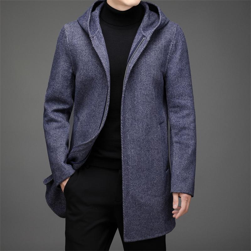 Men's Wool & Blends Mens Fashion Hooded Coats Men Casual Turn Down Collar Long Jackets Double-Faced Cashmere Coat Woolen, Black
Men's Wool & Blends Mens Fashion Hooded Coats Men Casual Turn Down Collar Long Jackets Double-Faced Cashmere Coat Woolen, Black