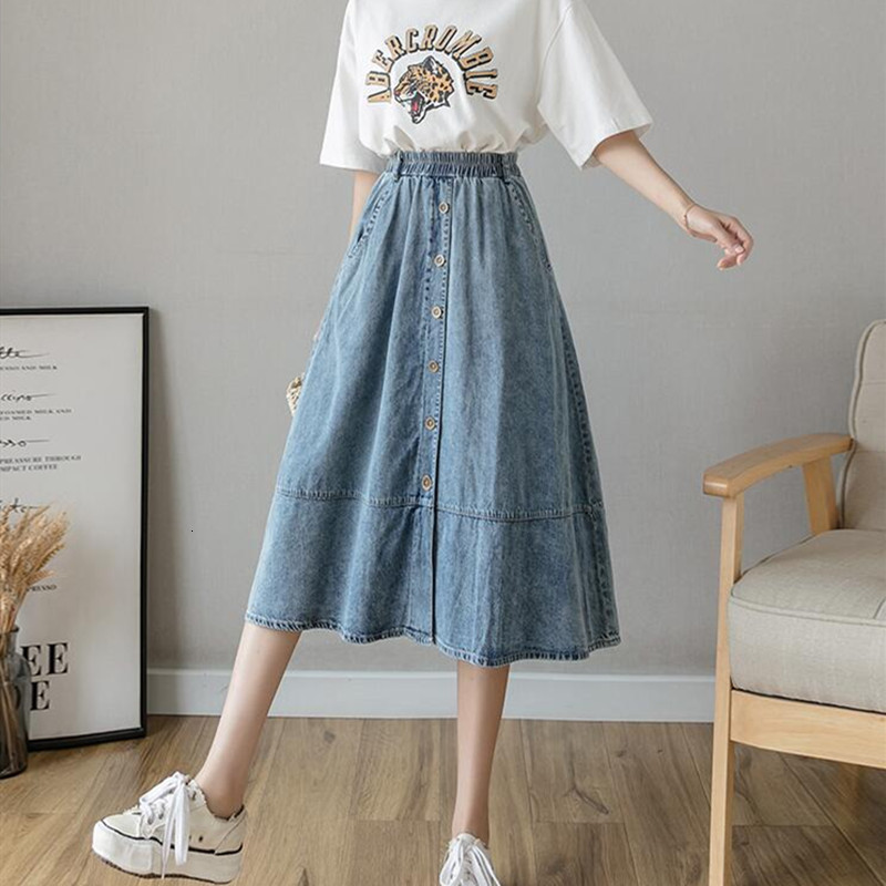 2021 Womens Skirt Vintage Clothes Denim Long Skirts Blue Harajuku Summer High Waist Streetwear the New Flowy Fashion Spring Hnt1
2021 Womens Skirt Vintage Clothes Denim Long Skirts Blue Harajuku Summer High Waist Streetwear the New Flowy Fashion Spring Hnt1