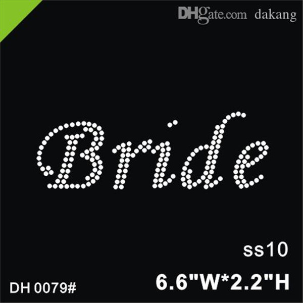 Free shipping new arrival Bride hotfix rhinestones motif heat transfer iron on patch garment accessory DIY DH0079#
Free shipping new arrival Bride hotfix rhinestones motif heat transfer iron on patch garment accessory DIY DH0079#