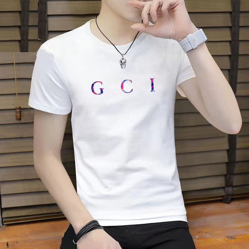 2021 fashion brand t shirt pure cotton loose large size round neck men and women couples, White;black
2021 fashion brand t shirt pure cotton loose large size round neck men and women couples, White;black