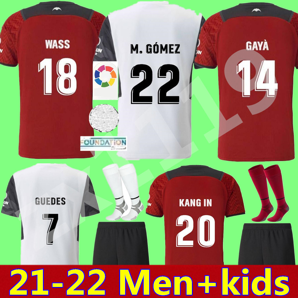 21 22 Valencia Soccer Jersey C.SOLER home away 2021 2022 camisetas de fútbo G.PAULISTA GUEDES OLIVA GAYA MANU VALLEJO Football Shirt M.GOMEZ WASS adult Mens Kids Kit, Kids away+patch
21 22 Valencia Soccer Jersey C.SOLER home away 2021 2022 camisetas de fútbo G.PAULISTA GUEDES OLIVA GAYA MANU VALLEJO Football Shirt M.GOMEZ WASS adult Mens Kids Kit, Kids away+patch