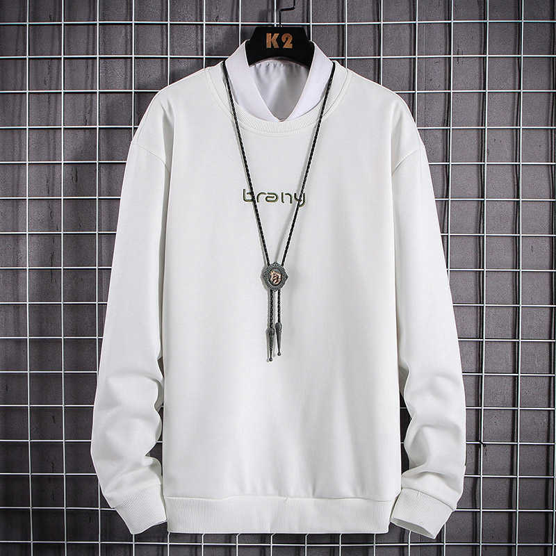 Men Hoodies Sweatshirts Cotton Embroidery Letter Brany Hoodis Streetwear Black Fashion Style Hip Hop Hoodies Men Oversized 210601