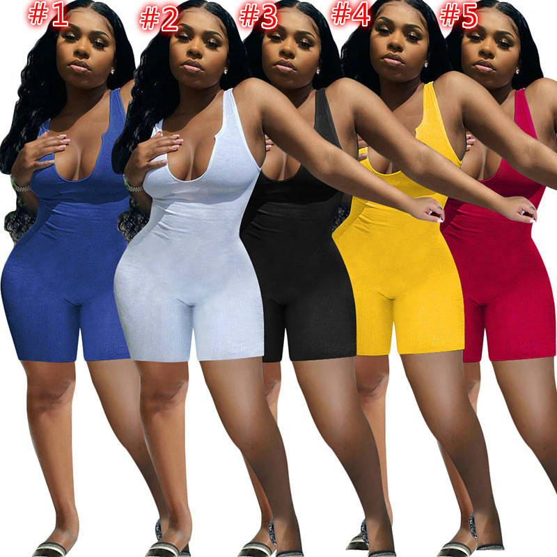 Summer Women Jumpsuits Designer Plus Size Onesies Overalls Sexy V-neck Bodysuit Fashion Skinny Pullover Shorts Yoga Rompers Clubwear -4XL, Opp bag(not product)
Summer Women Jumpsuits Designer Plus Size Onesies Overalls Sexy V-neck Bodysuit Fashion Skinny Pullover Shorts Yoga Rompers Clubwear -4XL, Opp bag(not product)
