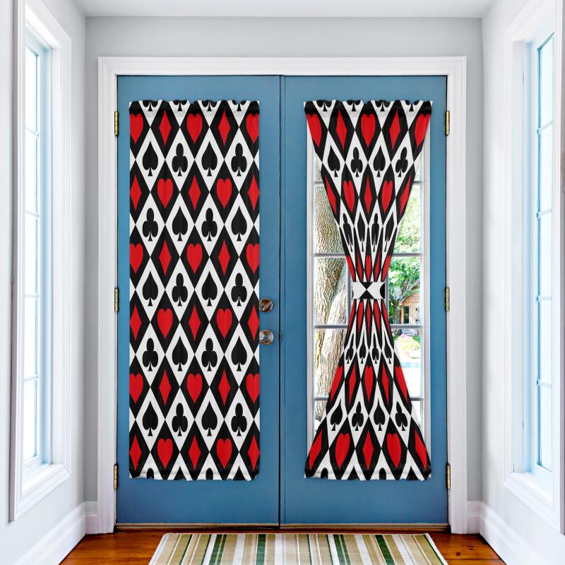 Curtain & Drapes Poker Squares Spades Hearts Plaid Texture Curtains For Living Room Bedroom Home Decor Door Kitchen Window Drape
Curtain & Drapes Poker Squares Spades Hearts Plaid Texture Curtains For Living Room Bedroom Home Decor Door Kitchen Window Drape