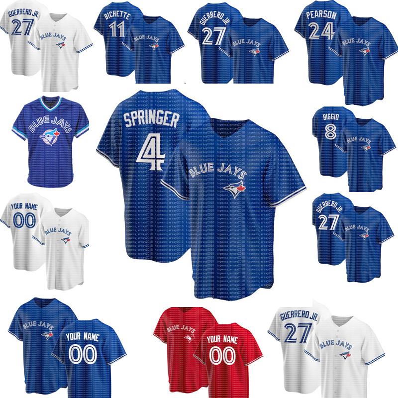 4 George Springer Toronto Blue Jays Jersey 11 Bo Bichette 27 Vladimir Guerrero Jr. 8 Cavan Biggio 29 Joe Carter Baseball Jerseys, Blue;black
4 George Springer Toronto Blue Jays Jersey 11 Bo Bichette 27 Vladimir Guerrero Jr. 8 Cavan Biggio 29 Joe Carter Baseball Jerseys, Blue;black