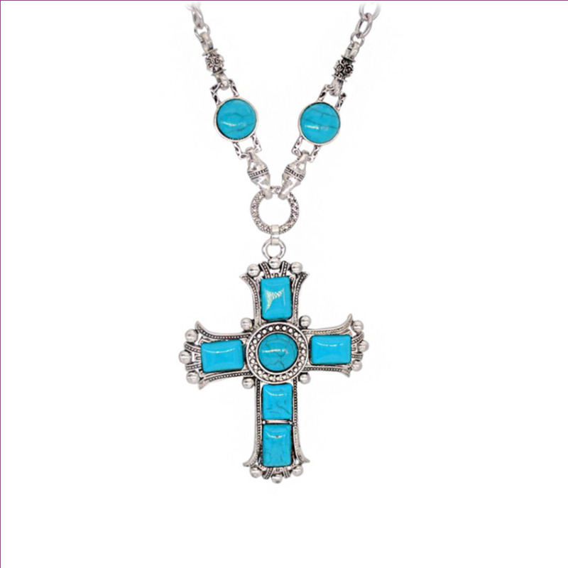Pendant Necklaces Silver Plated Alloy Cross With Green Turquoises For Prayer Meditation Necklace Unakite Stone Jewelry
Pendant Necklaces Silver Plated Alloy Cross With Green Turquoises For Prayer Meditation Necklace Unakite Stone Jewelry