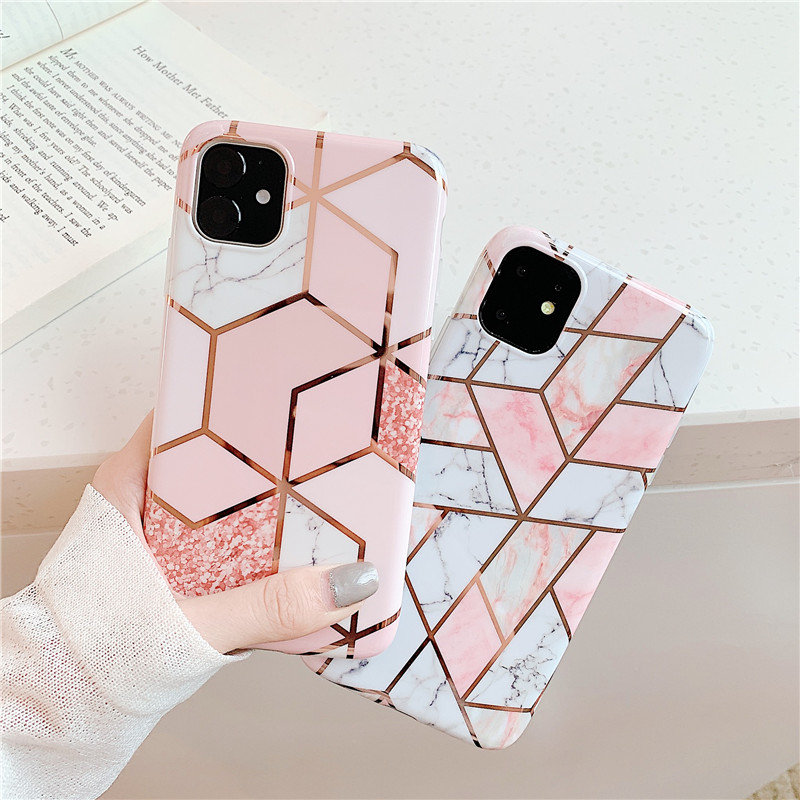 Electroplated Geometric Marble Texture Phone Cases For iPhone 13 12Mini 11 12 Pro X XR XS Max 8 7 SE Soft IMD Back Cover, 001
Electroplated Geometric Marble Texture Phone Cases For iPhone 13 12Mini 11 12 Pro X XR XS Max 8 7 SE Soft IMD Back Cover, 001