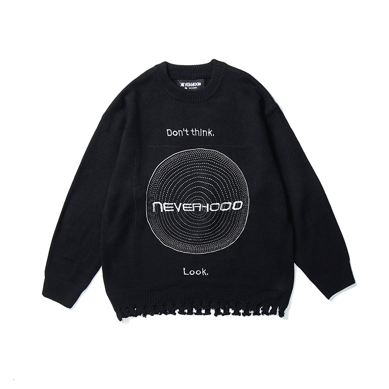 2021 New High Street Embroidery Letter Frayed Sweater Men and Women Korean Round Neck Oversize Kniteed Tops Pullover Loose Sweaters Lszg, Black
2021 New High Street Embroidery Letter Frayed Sweater Men and Women Korean Round Neck Oversize Kniteed Tops Pullover Loose Sweaters Lszg, Black