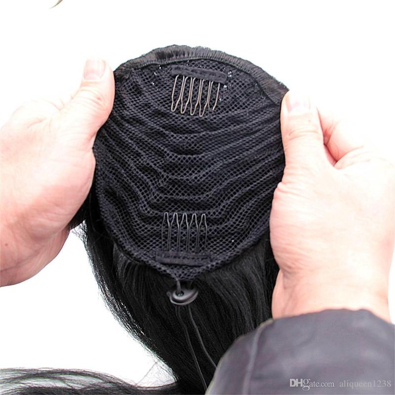 Synthetic Wigs LM Drawstring Curly Ribbon Ponytails Clip In Hair 55cm,22" Pony Tail Horsetail Hairpieces Ponytail