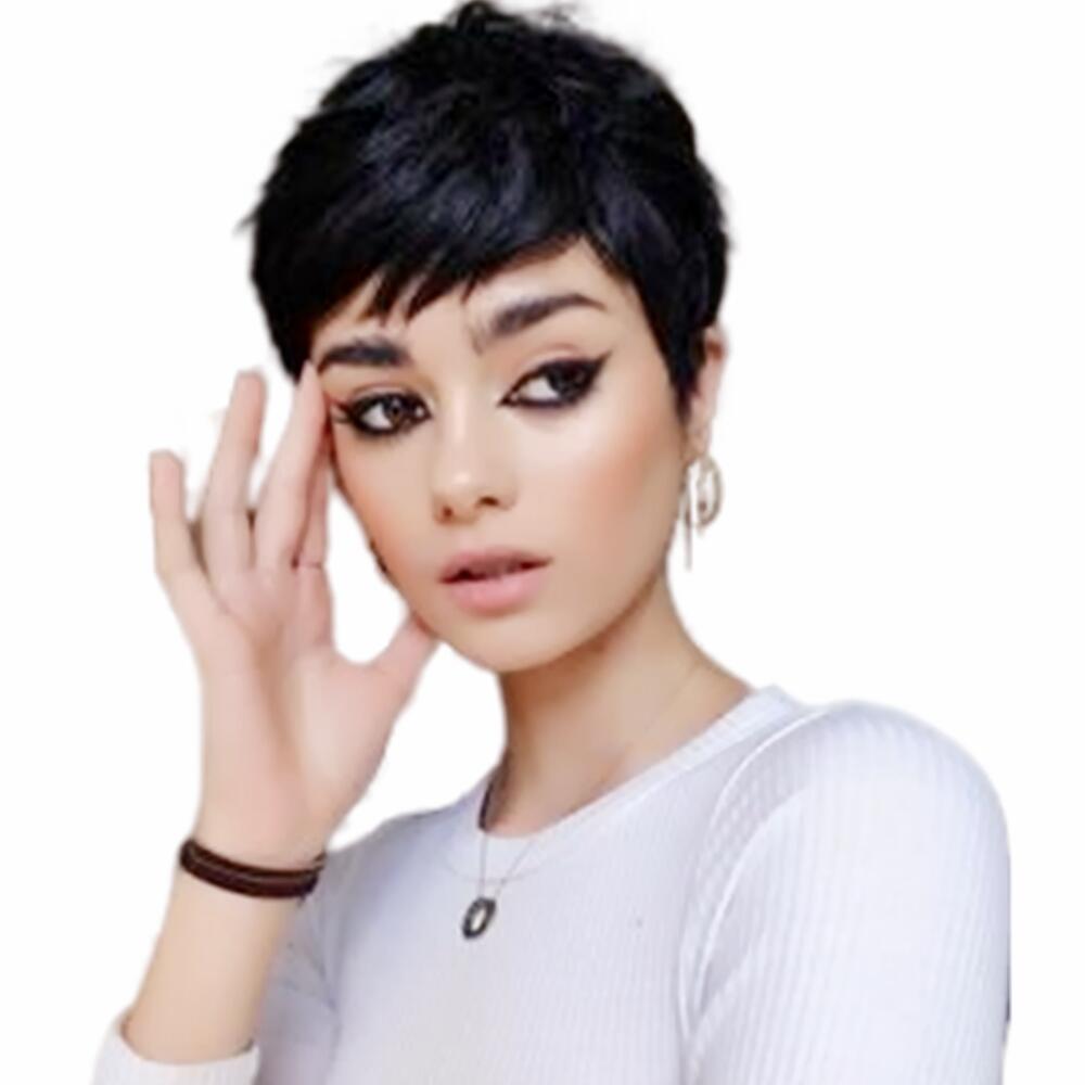 Brazilian Straight Bob pixie cut Wigs with Bang Full Machine Made Wig Natural Color Human HairWigs ShortBob no lace front Wigs for Women
Brazilian Straight Bob pixie cut Wigs with Bang Full Machine Made Wig Natural Color Human HairWigs ShortBob no lace front Wigs for Women