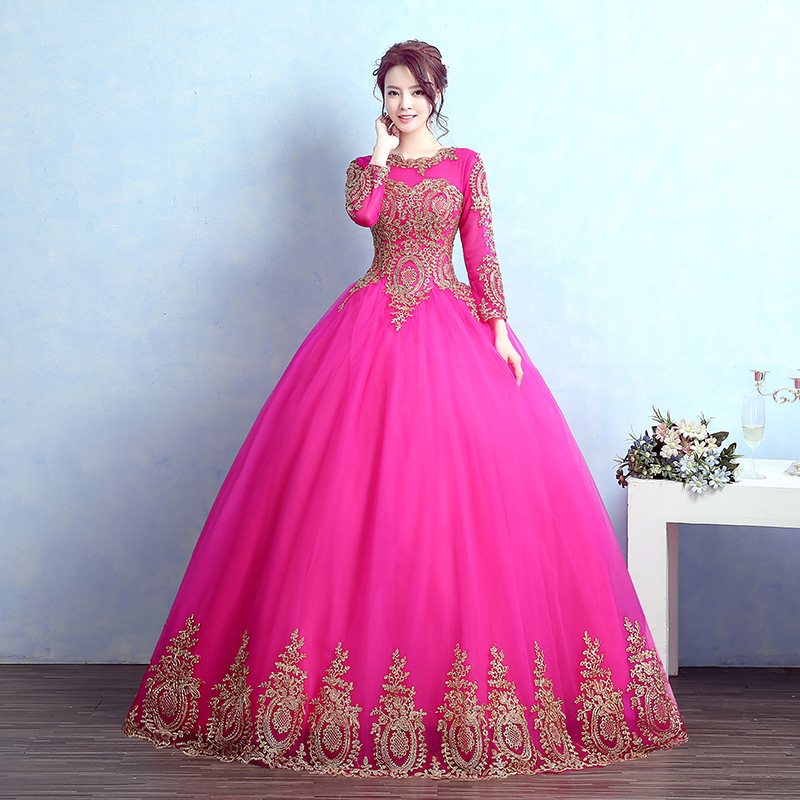 2021 New Arrived 100% Real Photo Red Quinceanera Dresses Ball Gown With Appliques Sweet 16 Dress For 15 Years Pageant Gown