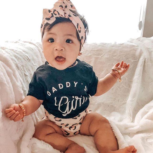 Emmababy 0-24m Newborn Baby Girls 3-piece Outfit Set Short Sleeve Letter Print Tops+Shorts+Headband Summer Set, Black
Emmababy 0-24m Newborn Baby Girls 3-piece Outfit Set Short Sleeve Letter Print Tops+Shorts+Headband Summer Set, Black