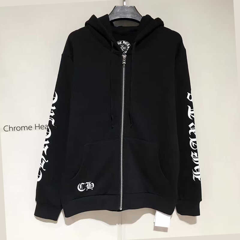 Hearts/chrome Fashion Brand Spring New Thin Coat Hooded Sweater Women's Horseshoe Print Cardigan Men's Loose and Versatile Coat, Black
Hearts/chrome Fashion Brand Spring New Thin Coat Hooded Sweater Women's Horseshoe Print Cardigan Men's Loose and Versatile Coat, Black