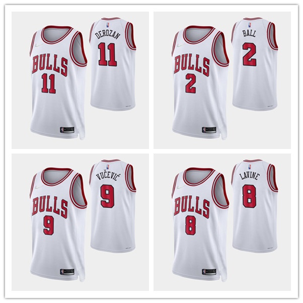 ChicagoBullsMEN DeMar DeRozan Lonzo Ball Zach LaVine Nikola Vucevic White 75th Anniversary Diamond basketball Jersey
ChicagoBullsMEN DeMar DeRozan Lonzo Ball Zach LaVine Nikola Vucevic White 75th Anniversary Diamond basketball Jersey