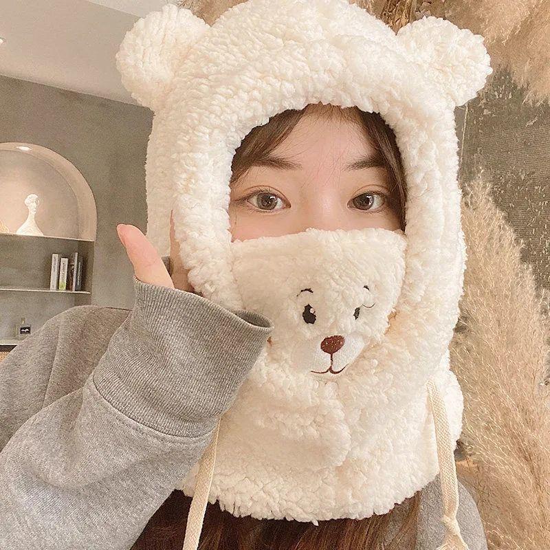 Berets 2021 Autumn And Winter Fashion Ladies Bear Hat Warm Ear Beanie Cold Woolen Cap Plush
Berets 2021 Autumn And Winter Fashion Ladies Bear Hat Warm Ear Beanie Cold Woolen Cap Plush