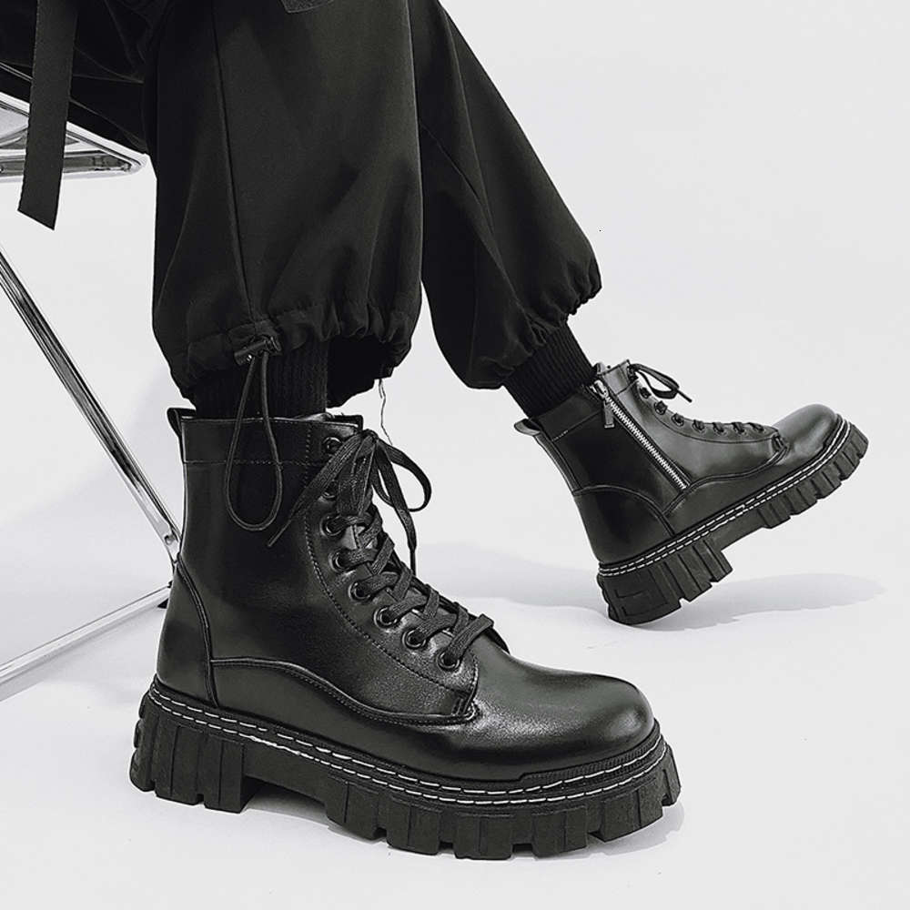 boots Men's boots fashion Martin British Style 2021 new high top versatile short work clothes men's leather shoes, Black
boots Men's boots fashion Martin British Style 2021 new high top versatile short work clothes men's leather shoes, Black