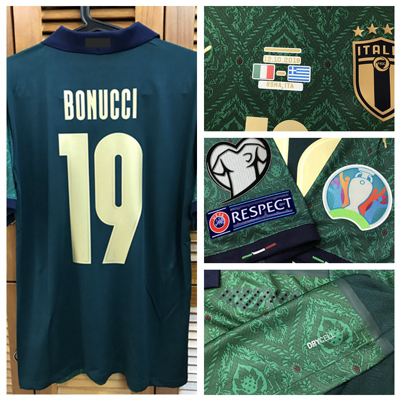 ec 20 qualifiers Match Worn Player Issue 3rd Shirt Jersey Short sleeves Bonucci Verratti Football Custom Patches Sponsor, Customize name
ec 20 qualifiers Match Worn Player Issue 3rd Shirt Jersey Short sleeves Bonucci Verratti Football Custom Patches Sponsor, Customize name