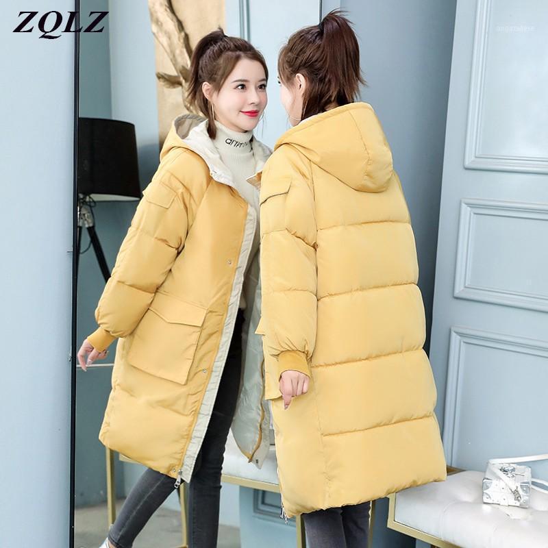 Women' Down & Parkas ZQLZ Winter Jacket Women Hooded Long Parka Mujer 2021 Casual Loose Cotton Overcoat Femme Black Warm Thick Coat Female1, Beige
Women' Down & Parkas ZQLZ Winter Jacket Women Hooded Long Parka Mujer 2021 Casual Loose Cotton Overcoat Femme Black Warm Thick Coat Female1, Beige