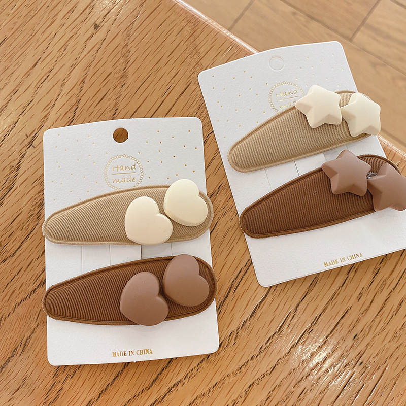 Korean Fashion Women's Milk Coffee Color Water Drop Fabric BB Clip Headdress for Sweet Girl Star Love Hairpins Hair Accessories, Multi-color
Korean Fashion Women's Milk Coffee Color Water Drop Fabric BB Clip Headdress for Sweet Girl Star Love Hairpins Hair Accessories, Multi-color