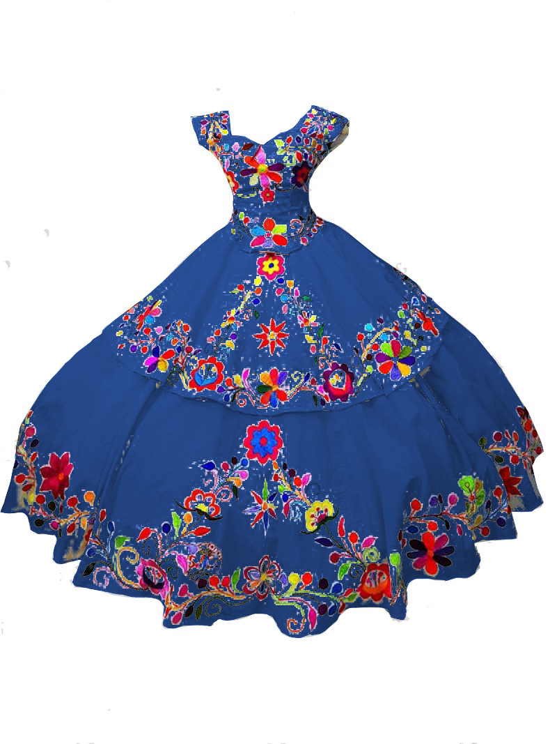 2022 Vintage Embroidered Quinceanera Dresses Mexican Ball Gown Two Layers Cap Sleeve Sweet 16 Dress Corset Back Pageant Gowns