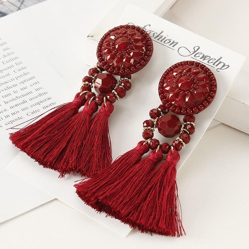 Dangle & Chandelier Long Tassel Earrings Female Drop Fringe For Women Boho Statement Plastic Beads Brincos Brand Jewelry Accessories
Dangle & Chandelier Long Tassel Earrings Female Drop Fringe For Women Boho Statement Plastic Beads Brincos Brand Jewelry Accessories